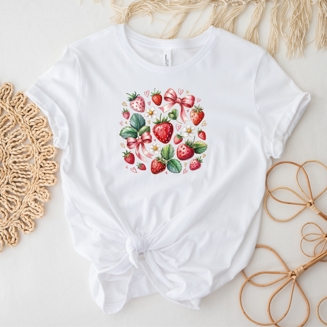 Berry Blessed Bow Graphic Tee