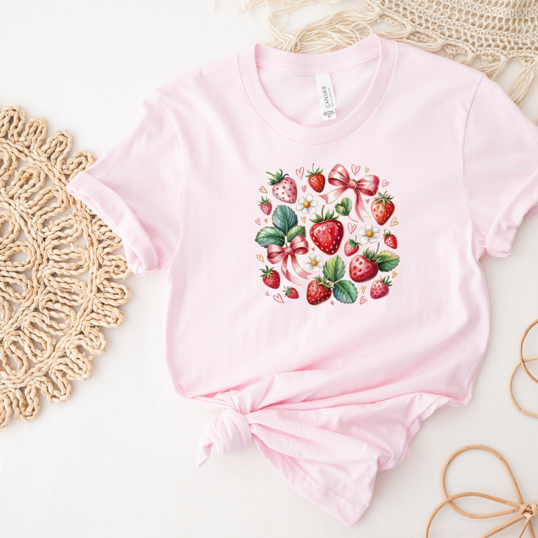 Berry Blessed Bow Graphic Tee