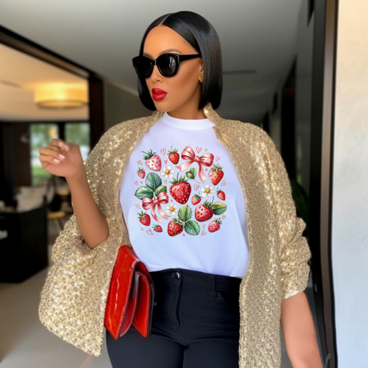 Berry Blessed Bow Graphic Tee