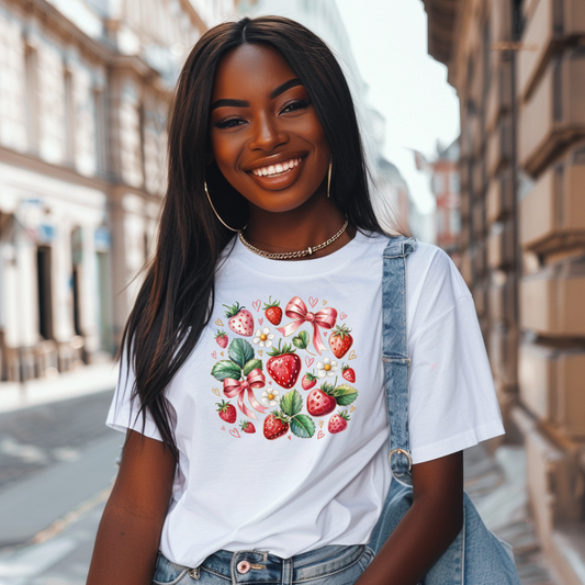 Berry Blessed Bow Graphic Tee