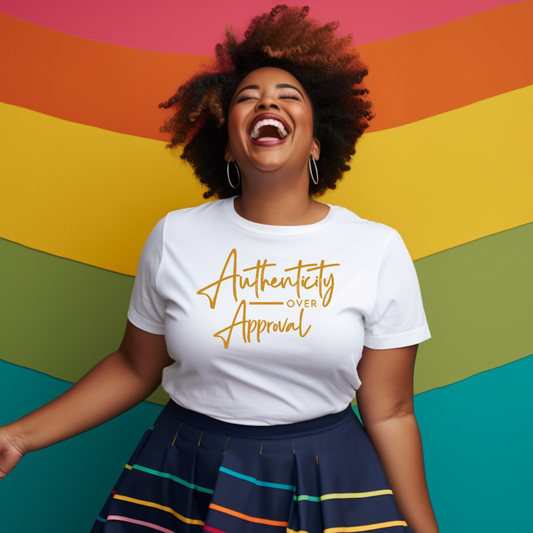 Authenticity Over Approval Graphic Tee