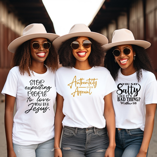 3 Tees FOR $50 Be Authentically You Bundle