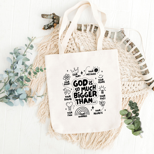 God is Much Bigger Reusable Tote