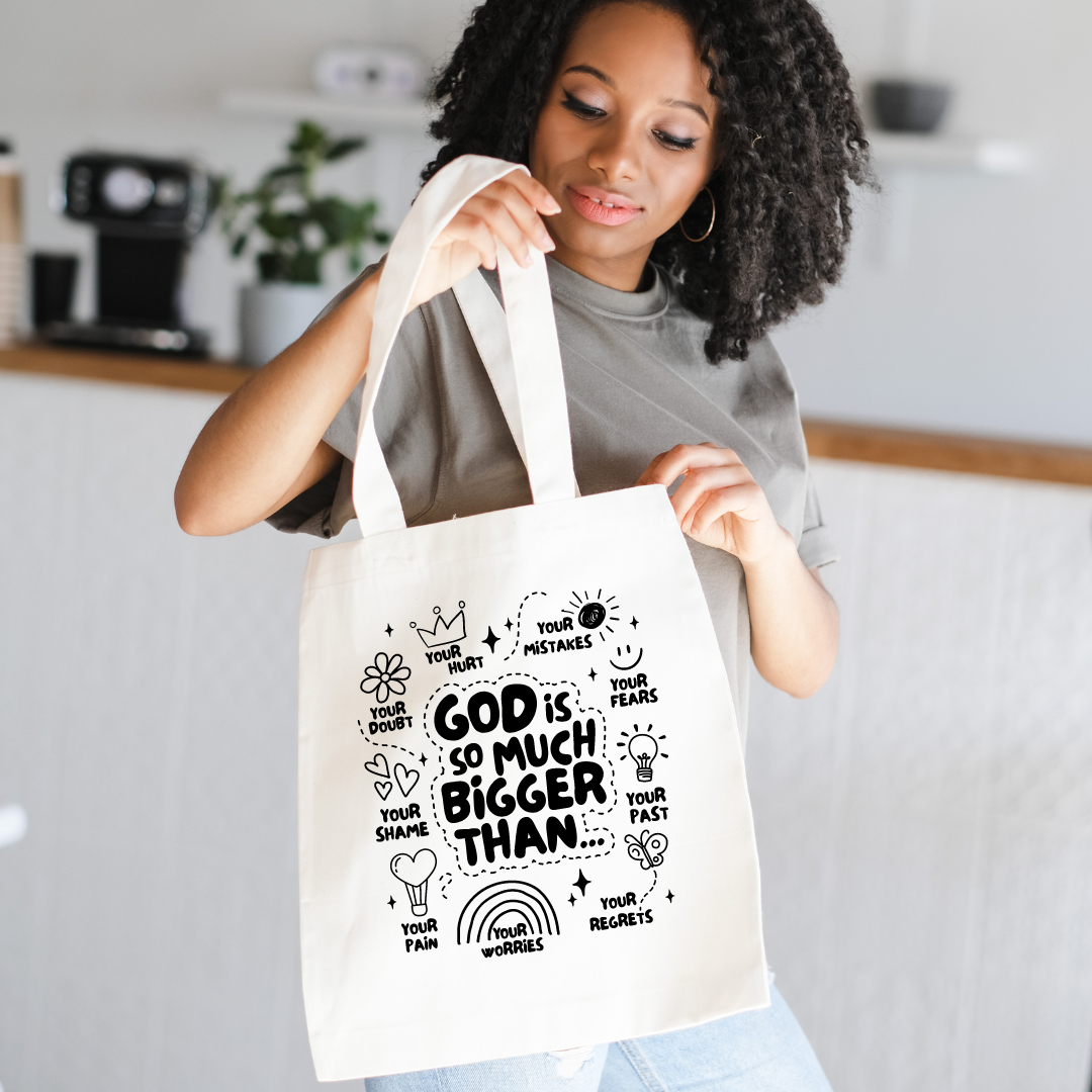 God is Much Bigger Reusable Tote