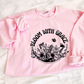 Pink Crewneck Sweatshirt | Light Pink Sweatshirt | worthylovedforgiven