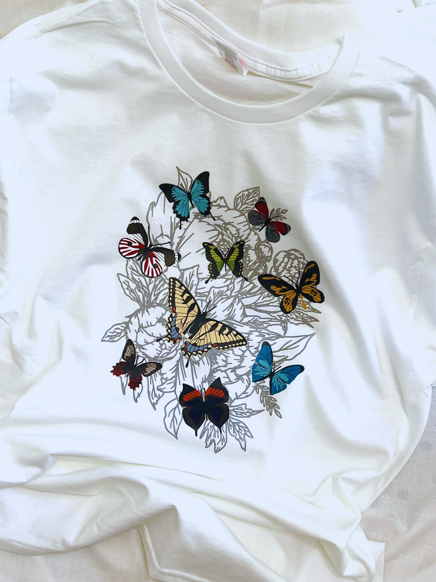 Butterfly Graphic Tee | Butterfly Print Tee | worthylovedforgiven